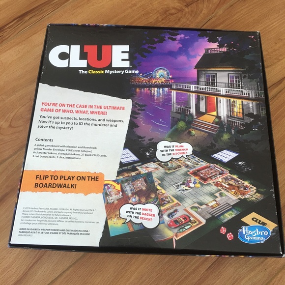 Clue Classic Mystery Game 2013 Mansion + Boardwalk - Picture 3 of 5